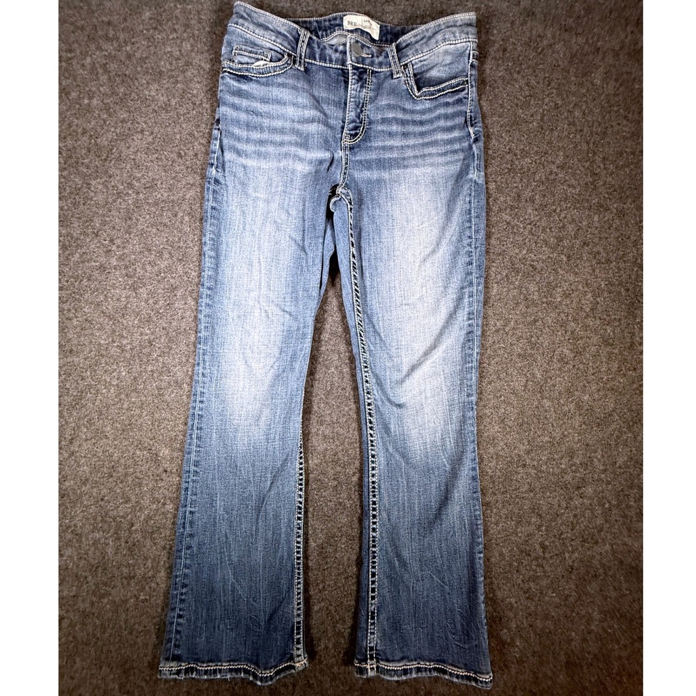BKE Gaby Curvy‎ Fit High Rise Bootcut Jeans Womens 27x29.5 Medium Wash ABX966